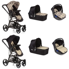 Passeggino Trio Be Cool Trio Bandit 3 Nidus collezione 2016 Boho - Birds vs Ivory