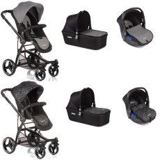 Passeggino Trio Be Cool Trio Bandit 3 Nidus collezione 2016 Traffic - City vs Grey
