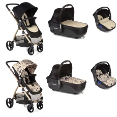 Passeggino Trio Be Cool Trio Slide 3 Cocoon collezione 2016 Boho - Birds vs Ivory