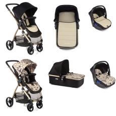 Passeggino Trio Be Cool Trio Slide 3 Top collezione 2016 Boho - Birds vs Ivory