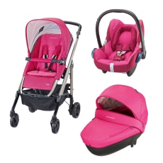 Passeggino Trio Bebe Confort Trio Loola 3 collezione 2015  Berry Pink - Telaio Alluminio