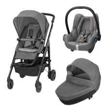Passeggino Trio Bebe Confort Trio Loola 3 collezione 2016 Concrete Grey - Telaio Nero