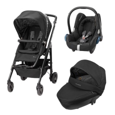 Passeggino Trio Bebe Confort Trio Loola 3 collezione 2015 Digital Black - Telaio Nero