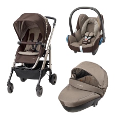 Passeggino Trio Bebe Confort Trio Loola 3 collezione 2016 Earth Brown - Telaio Alluminio