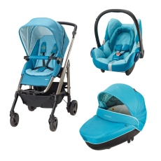 Passeggino Trio Bebe Confort Trio Loola 3 collezione 2015 Mosaic Blue - Telaio Alluminio