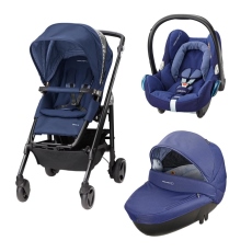 Passeggino Trio Bebe Confort Trio Loola 3 collezione 2016 River Blue - Telaio Nero