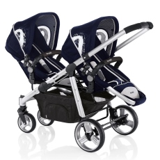 Passeggino Gemellare Brevi OVO Twin collezione 2015 Midnight Blue
