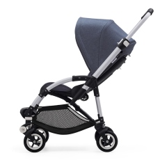 Passeggino Quattro Ruote Bugaboo Bee 5 collezione 2017 Blu melange