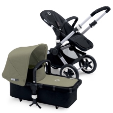 Passeggino Duo Bugaboo Buffalo collezione 2014 Black + Dark Khaki