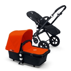 Passeggino Duo Bugaboo Cameleon 3 collezione 2014 Black Telaio Black + Orange