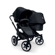 Passeggino Gemellare Bugaboo Donkey Duo collezione 2014 Telaio Black Black + Black