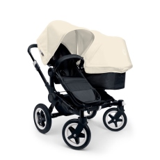 Passeggino Gemellare Bugaboo Donkey Duo collezione 2014 Telaio Black Alluminio+Off White
