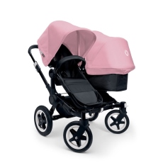Passeggino Gemellare Bugaboo Donkey Duo collezione 2014 Telaio Black Alluminio+Soft Pink