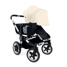 Passeggino Duo Bugaboo Donkey Mono collezione 2014 Telaio Black Alluminio+Off White