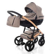 Passeggino Trio Junama Vegan collezione 2022 Tortora Melange
