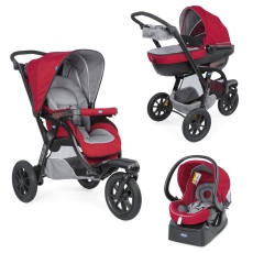 Passeggino Trio Chicco Trio Activ3 Top collezione 2018 Red Berry