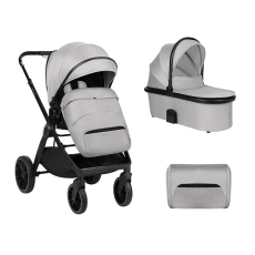 Passeggino Duo KikkaBoo Tiffany collezione 2025 Light Grey