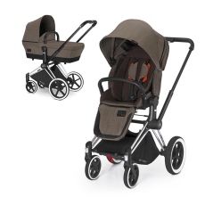 Passeggino Duo Cybex PRIAM Duo seduta LUX e Navicella collezione 2015 Desert Khaki