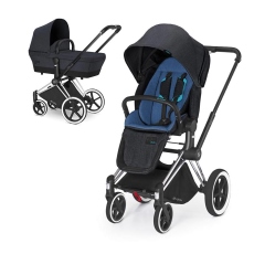 Passeggino Duo Cybex PRIAM Duo seduta LUX e Navicella collezione 2015 True Blue