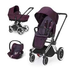 Passeggino Trio Cybex PRIAM Trio Cloud Q Plus collezione 2015 Grape Juice