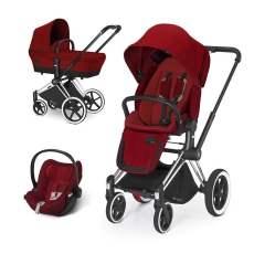 Passeggino Trio Cybex PRIAM Trio Cloud Q Plus collezione 2015 Hot and Spicy