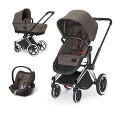 Passeggino Trio Cybex PRIAM Trio seduta Light Cloud Q Plus collezione 2015 Desert Khaki