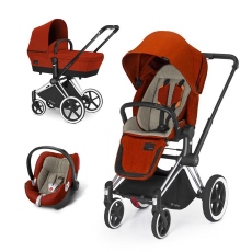 Passeggino Trio Cybex PRIAM Trio Aton Q Plus collezione 2015 Autumn Gold