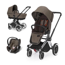 Passeggino Trio Cybex PRIAM Trio Aton Q Plus collezione 2015 Desert Khaki