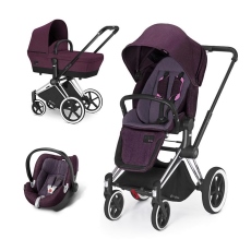 Passeggino Trio Cybex PRIAM Trio Aton Q Plus collezione 2015 Grape Juice