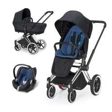 Passeggino Trio Cybex PRIAM Trio Aton Q Plus collezione 2015 True Blue