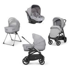 Passeggino Trio Inglesina Aptica System Quattro Cab collezione 2022 Silk Grey