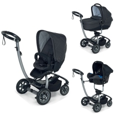 Passeggino Trio Foppapedretti Myo Tronic Platinum collezione 2018 Black
