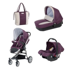 Passeggino Trio Foppapedretti Tres collezione 2015 Prugna