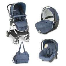 Passeggino Trio Giordani Metropolitan collezione 2018 Blue Melange