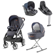 Passeggino Trio Inglesina Aptica System Quattro Darwin collezione 2018 Indigo Denim