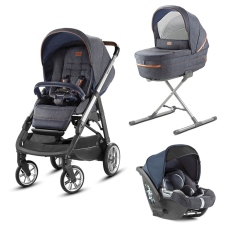 Passeggino Trio Inglesina Aptica System Quattro Cab collezione 2018 Indigo Denim