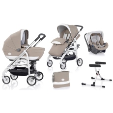 Passeggino Trio Inglesina Otutto Deluxe collezione 2014 Canapa - Telaio Cromato Bianco