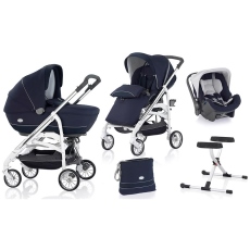 Passeggino Trio Inglesina Otutto Deluxe collezione 2014 Marina - Telaio Cromato Bianco