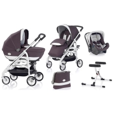 Passeggino Trio Inglesina Otutto Deluxe collezione 2014 Platino - Telaio Cromato Bianco