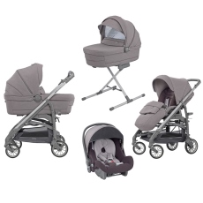 Passeggino Trio Inglesina Trilogy System Quattro telaio City Bianco collezione 2018 Sideral Grey