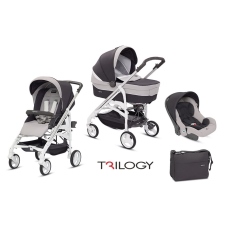 Passeggino Trio Inglesina Trilogy System Quattro telaio City Bianco collezione 2017 Grafite