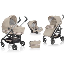 Passeggino Trio Inglesina Trilogy System Quattro telaio City Bianco collezione 2014 Jeans Fluo Ecr - Doppio manico
