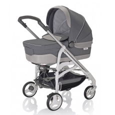 Passeggino Trio Inglesina Trilogy System Quattro telaio City Bianco collezione 2015 Argento