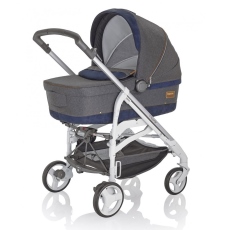 Passeggino Trio Inglesina Trilogy System Quattro telaio City Bianco collezione 2015 Jeans