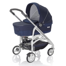 Passeggino Trio Inglesina Trilogy System Quattro telaio City Bianco collezione 2015 Marina Blue