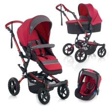 Passeggino Trio Jan Crosswalk Formula Koos Nano collezione 2015 S13 Scarlet
