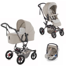 Passeggino Trio Jan Trio Crosswalk Formula Koos Micro collezione 2016 Off White
