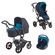 Passeggino Trio Jan Trio Crosswalk Formula Koos Micro collezione 2016 Teal