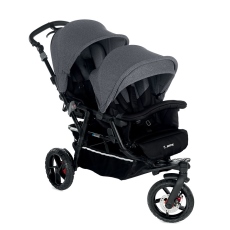 Passeggino Gemellare Jan Powertwin Pro collezione 2018 Jet Black