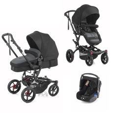 Passeggino Trio Jan Trio Crosswalk Convert Koos collezione 2016 Black